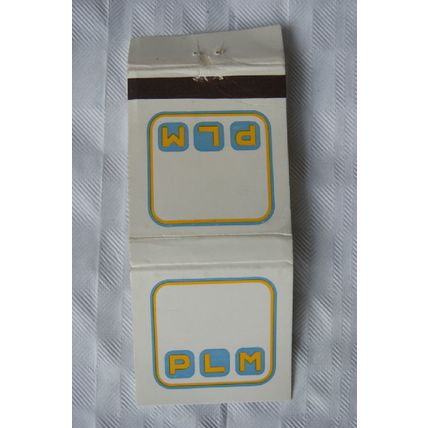 Matchbook cover PLM Hotels ref.2