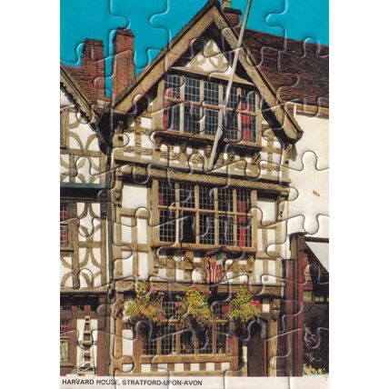 Harvard House Stratford London Vintage Postcard Size Jigsaw Sealed