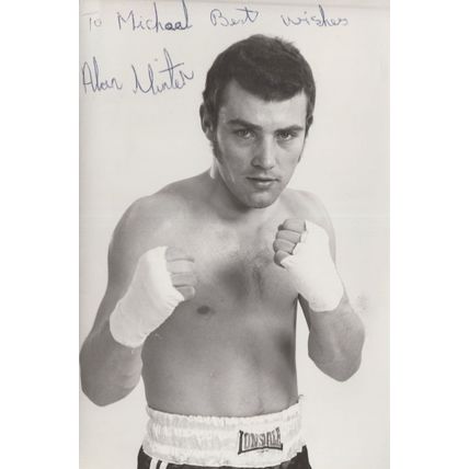 Alan Minter Boxing Champion Hand Signed Vintage Photo