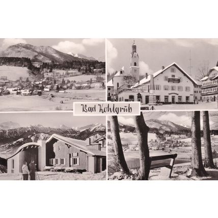 Bad Kohlgrub Dorfplatz German Real Photo Postcard
