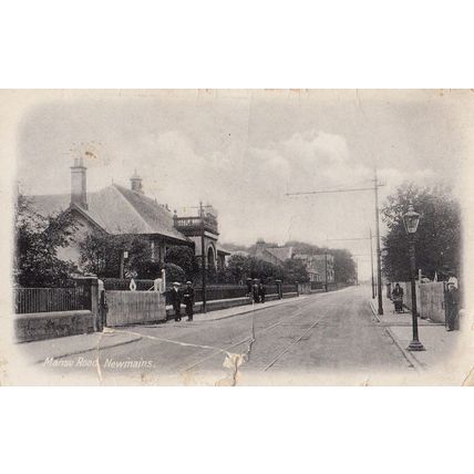 Manse Road Leven Scottish Torn Antique Postcard