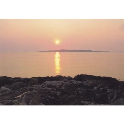Sunset at Harris & Taransay Outer Hebrides Postcard