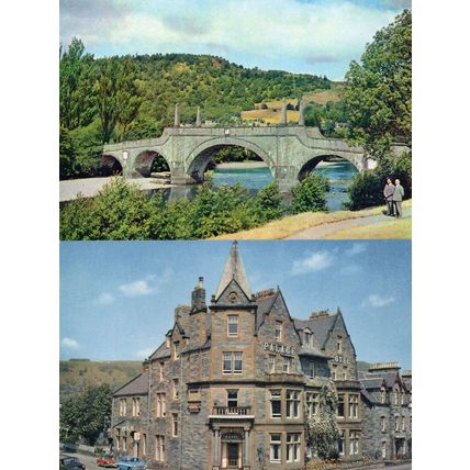Palace Hotel Aberfeldy Perth Scottish 1970s 2x Postcard