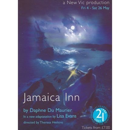 Jamaica Inn Daphne De Maurier Play New Vic Theatre Poster Postcard Style Card