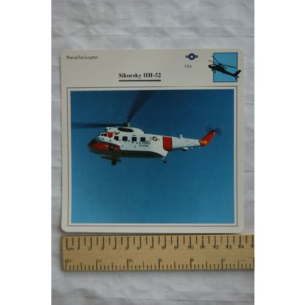 Sikorsky HH-52 - USA - Naval Helicopter - Collectors Club Card