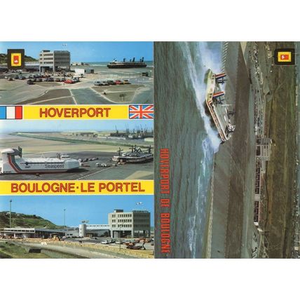 Hoverport Boulogne Le Portel Airport 2x French Postcard s
