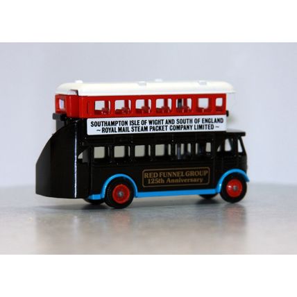 Lledo Promotional Double Decker Bus Red Funnel Group 125 Year Anniversary L.N.