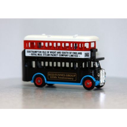 Lledo Promotional Double Decker Bus Red Funnel Group 125 Year Anniversary L.N.