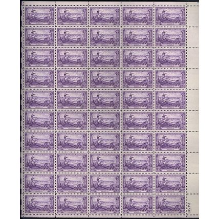 Battle of Brooklyn Sheet of Fifty 3 Cent Postage Stamps Scott 1003