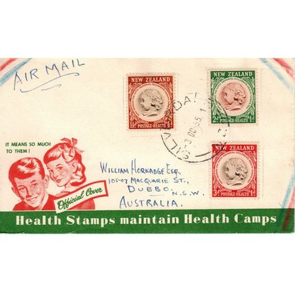 New Zealand 1955 Children's Health ,First Day cover