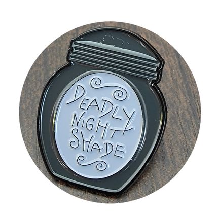 Pin Badge Bottle Night Shade Enamel Badges Collect 2.4 cm x 3 cm Slogan BA20