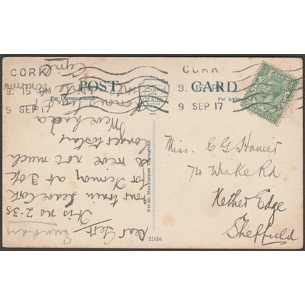 Patrick Street, Cork, 1917 - Eason & Son Postcard