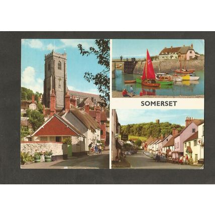 Postcard Somerset Multiview John Hinde 2DC44