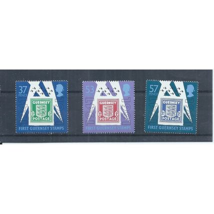 Guernsey stamps. 1991 50th Anniv of Guernsey Stamps MNH SG 517 - 519 (AH066