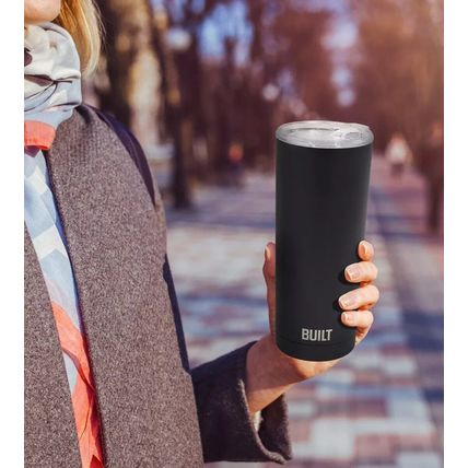 Built 5286362 Double Wall 20 oz Stainless Steel Tumbler - Black 5286362