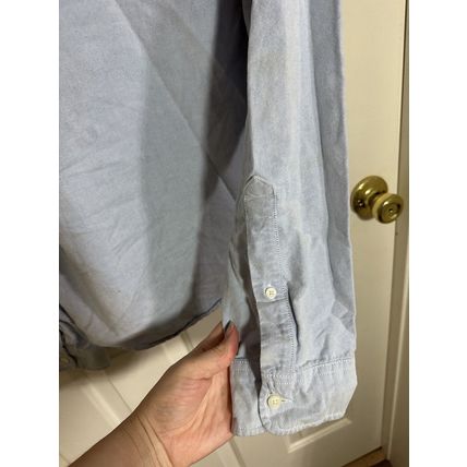 Hollister Shirt Mens X-Large Blue Collared Button Up Long Sleeve 100% Cotton