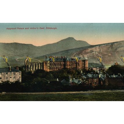 Holyrood Palace And Arthur's Seat, Edinburgh, Postcard,