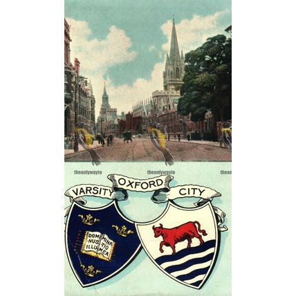 Varsity Oxford City, Postcard, 1904