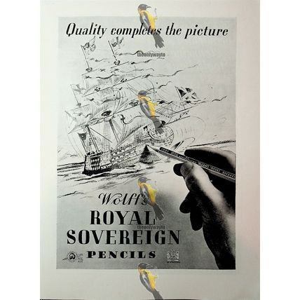 Wolff's Royal Sovereign Pencils Advert, Book Illustration (Print), 1936