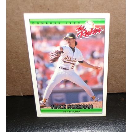 DONRUSS 1992 VINCE HORSMAN THE ROOKIES CARD #53