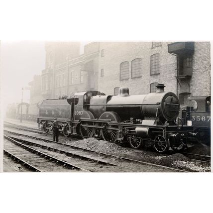 LMS 1097 Train at Kentish Town London Dogshead Brand Beer Factory Old RPC Postca