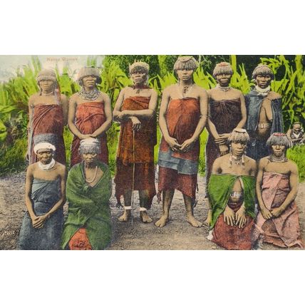 Durban South African Native Women Antique Postcard