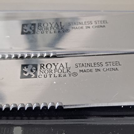 NEW Set 4 Royal Norfolk STEAK KNIVES Stainles Steel Kitchen Knives Cutlery Meat