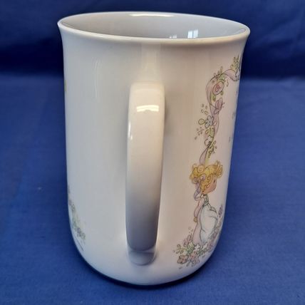 Vintage 1990 Enesco PRECIOUS MOMENTS JOAN COFFEE MUG Porcelain Tea Cup