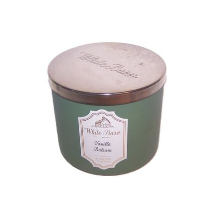 Bath & Body Works White Barn Vanilla Balsam 3 Wick Scented Candle 14.5 oz