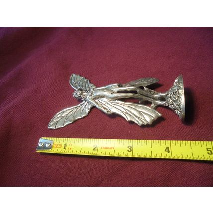 Large PEWTER FOREST FAIRY! Very Detailed! $27.00 Shipped!