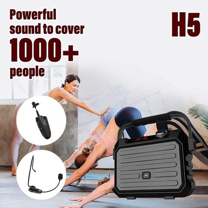 Wireless PA System with Wireless Headset Microphone Lavalier Lapel Microphone Tr