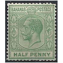 Bahamas 1924 SG115 1/2d Green Mounted Mint ...