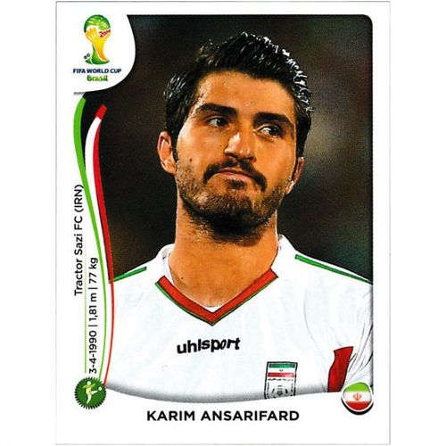 2014 Panini World Cup Soccer Stickers - #467 - Karim Ansarifard
