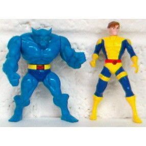 X MEN STEEL MUTANTS ' BEAST and MORPH ' figures (1994)