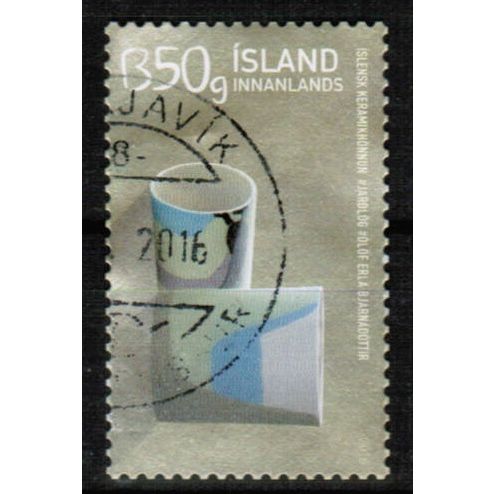 2016 Iceland Sc# 1398 - Ceramic designs B50g (180kr) used