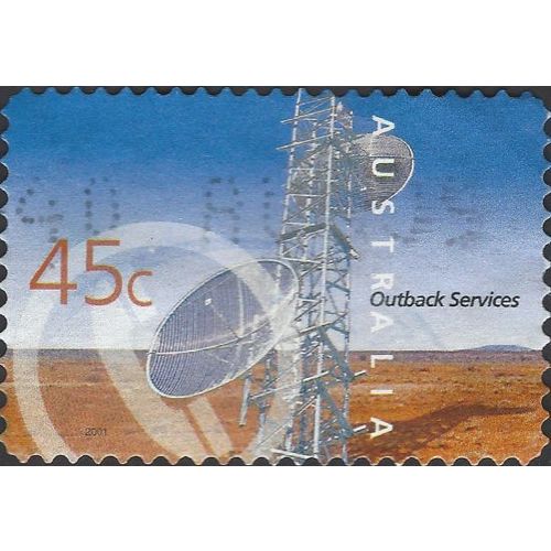 AUSTRALIA, Outback Services, Telecommunications, blue 2001, 45c, #2