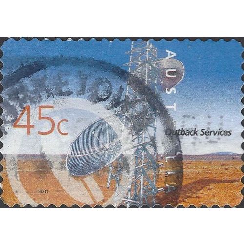 AUSTRALIA, Outback Services, Telecommunications, blue 2001, 45c, #3