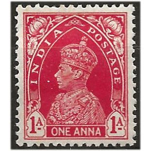 India 1937 SG250 1a Carmine Mounted Mint ... ..