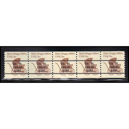 1902a 7.4c Baby Buggy Fine MNH Dry Gum PNC 2/5 X1453