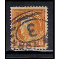 Used 416 10c Benjamin Franklin Almost Very Fine RA1884