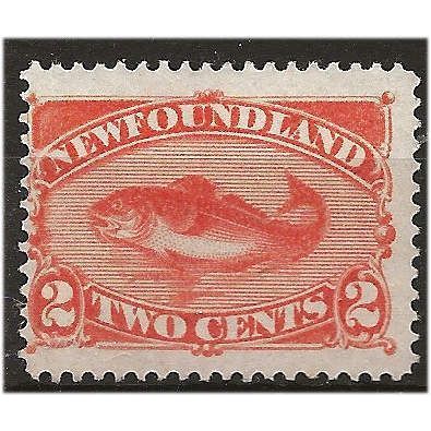 Newfoundland 1887 SG51 2c Orange-Vermilion Mounted Mint .. ..