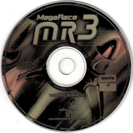 MegaRace 3 (PC-CD, 2002) for Windows 95/98/Me/XP - NEW CD in SLEEVE