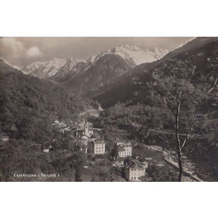 Switzerland Castasegna Swiss Bergell Real Photo Postcard