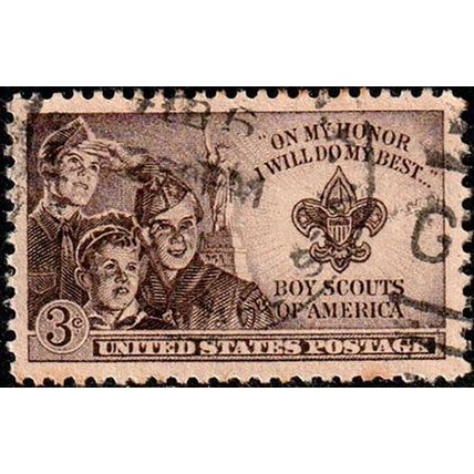 USA 1950 Boy Scouts 3c Used Stamp .