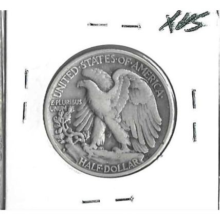 1938-D US Silver walking Liberty Half Dollar XF GREY SHEET IS $120.00