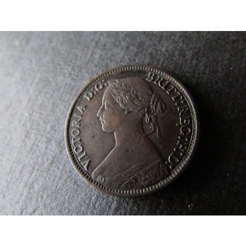 1868 QUEEN VICTORIA FARTHING FREE POST. AS