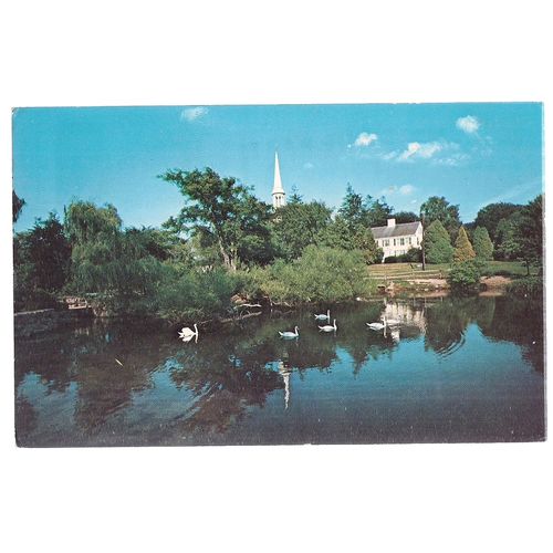 SHAWAME POND, SANDWICH, CAPE COD, MASSACHUSETTS, USA used postcard 1974 pm =