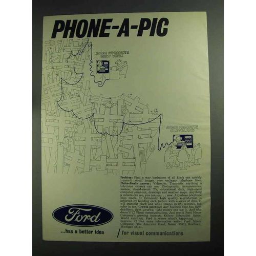 1968 Ford Motor Company Ad - Phone-a-Pig