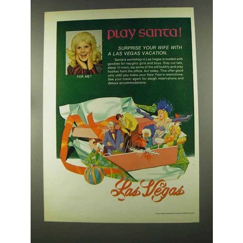 1972 Las Vegas Nevada Ad - Play Santa