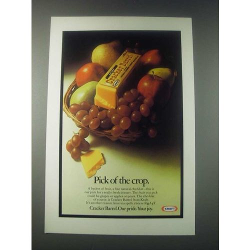 1977 Kraft Cracker Barrel Cheese Ad - Pick of the Crop